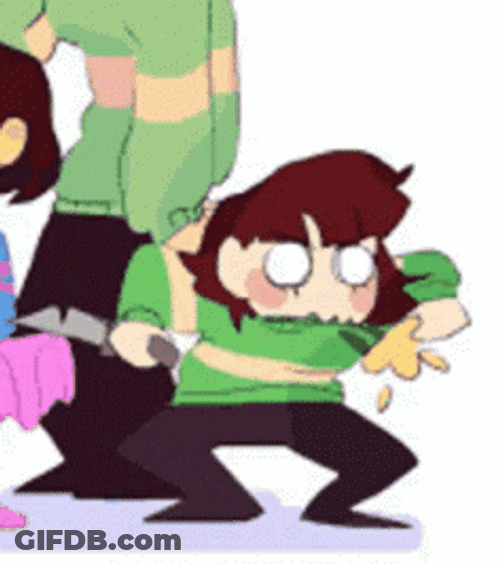 Undertale Chara Grumpy GIF