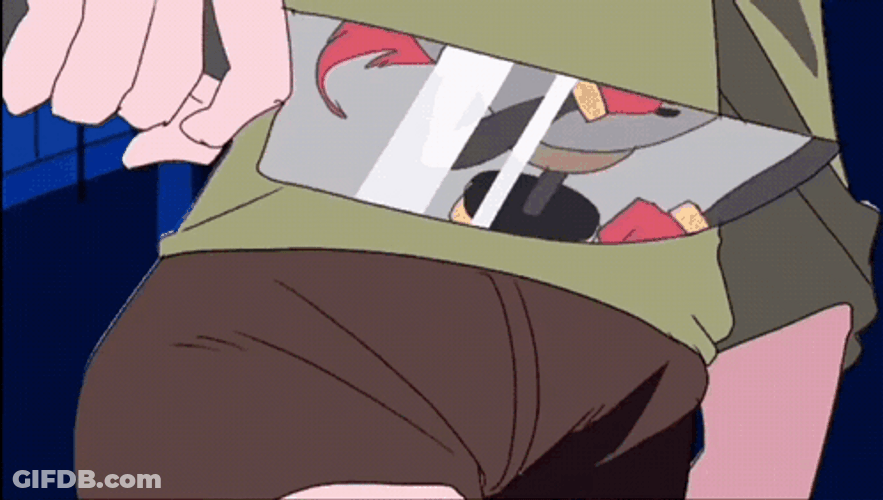 Undertale Chara Holding Knife GIF