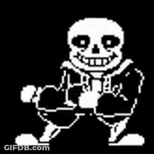 Undertale Character Sans Dancing GIF
