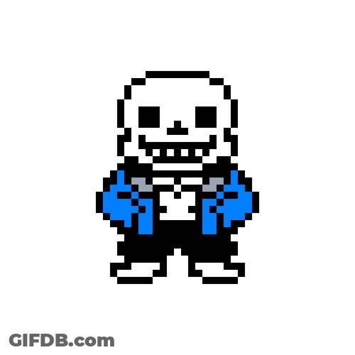 Undertale Character Sans Shrugging GIF