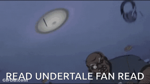 Undertale Fan Reading Book GIF