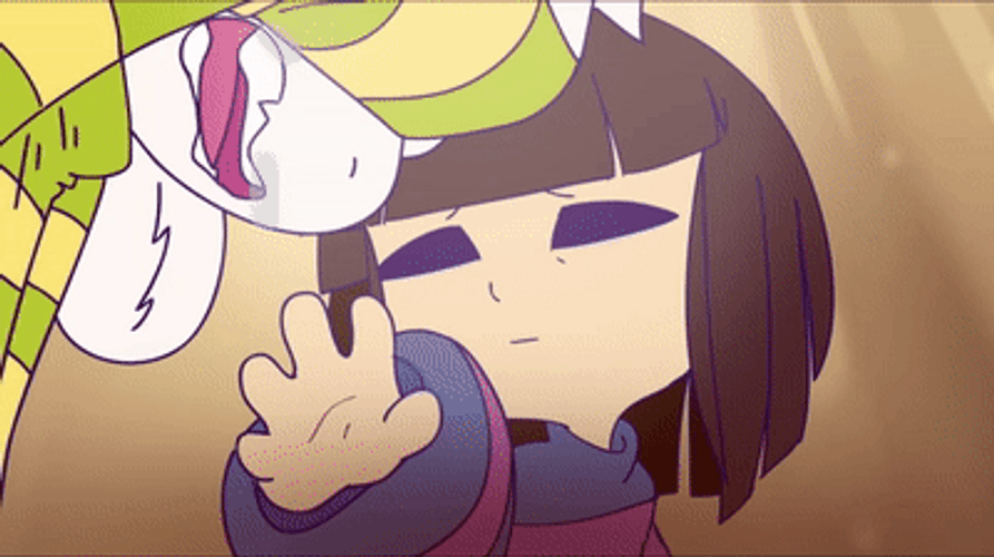 Undertale Frisk And Asriel Sorry GIF