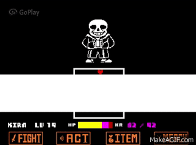 Undertale Sans Boss Fight GIF
