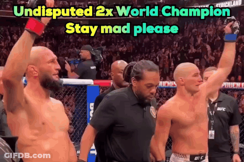 Undisputed 2X World Champion Stay Mad Please GIF