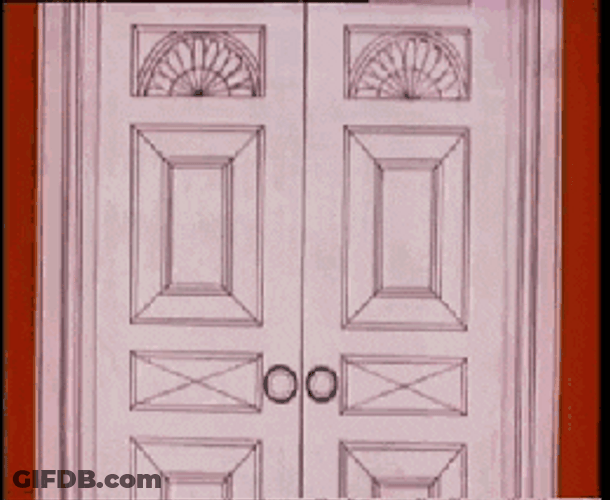 Unending Doors Opening Optical Illusion GIF