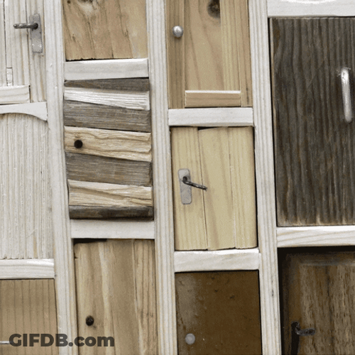 Unending Doors Optical Illusion GIF