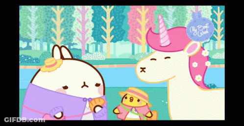 Unicorn And Rabbit With My Best Week GIF