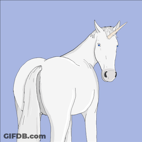 Unicorn Confetti Fart GIF