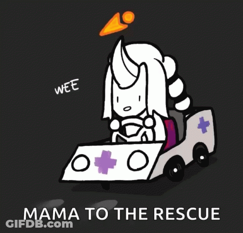 Unicorn Driving Rescue Vehicle GIF