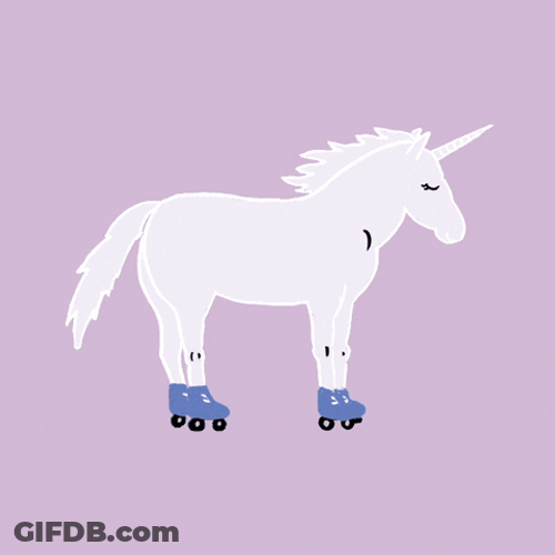 Unicorn Farting Rainbow GIF