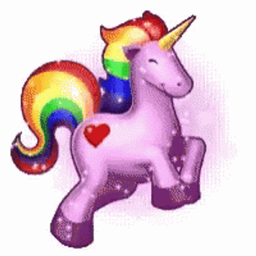 Unicorn Glittery Sparkle GIF