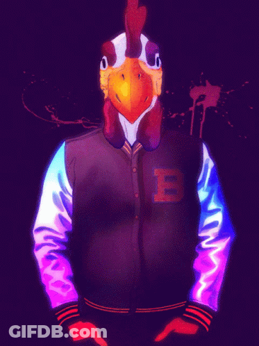 Unicorn Head Person Jacket Letter B GIF