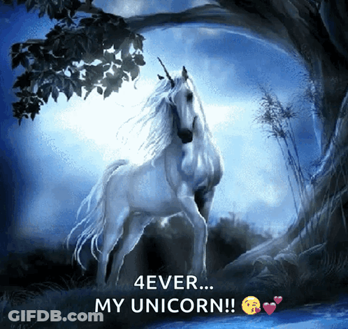 Unicorn Saying 4Ever My Unicorn GIF