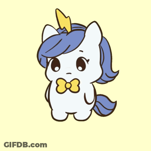 Unicorn Saying I Need Hug GIF