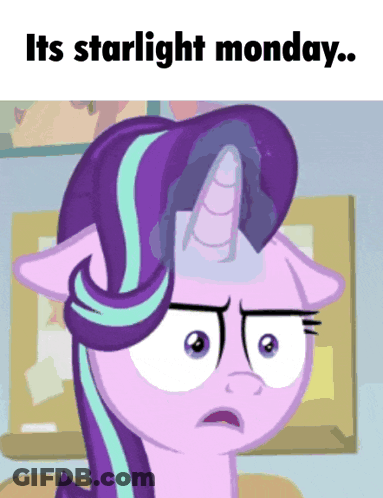 Unicorn Saying Its Starlight Monday GIF