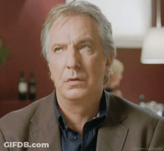Unimpressed Alan Rickman GIF