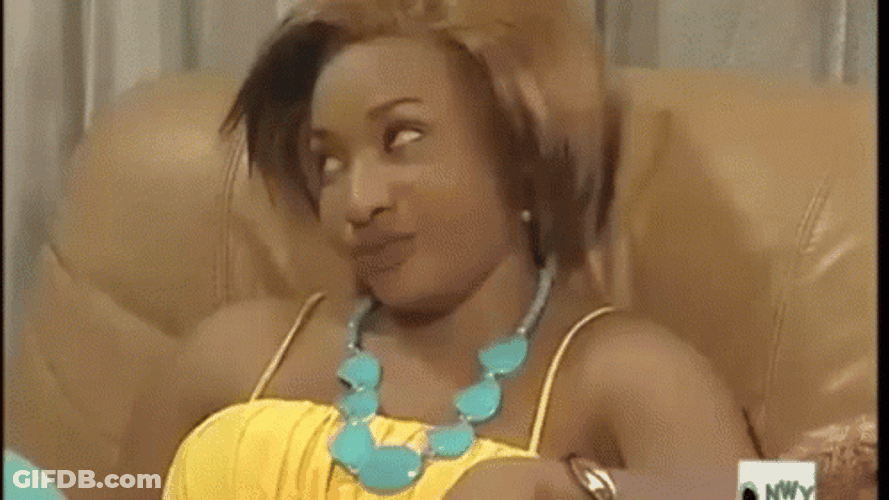 Unimpressed Eye Rolling Lady GIF