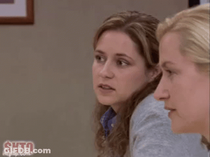 Unimpressed Pam Beasly GIF