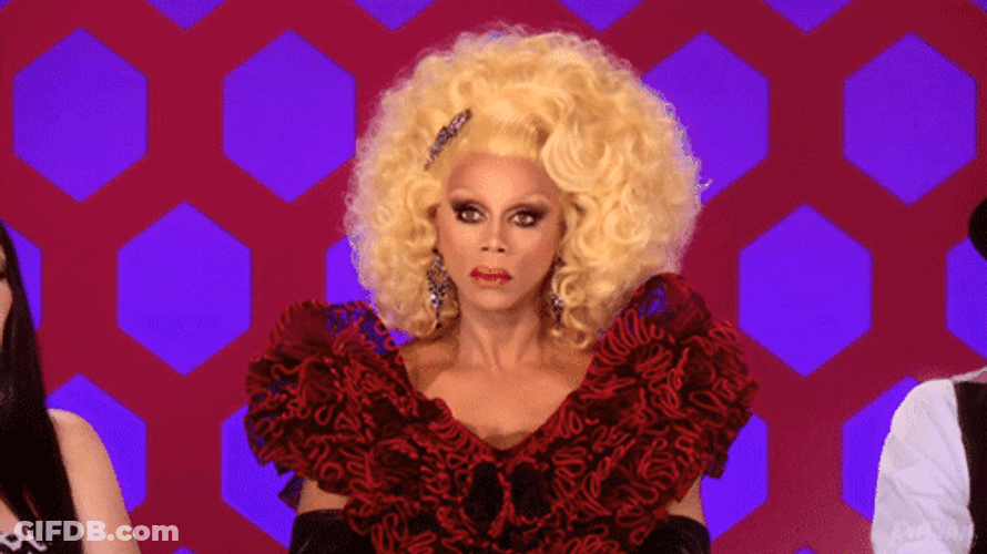 Unimpressed Rupaul Drag Race GIF
