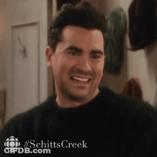 Unimpressed Schitt's Creek David Rose GIF