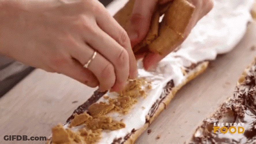 Unique Smores Roll GIF