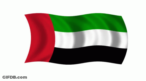 United Arab Emirates Flag Waving GIF