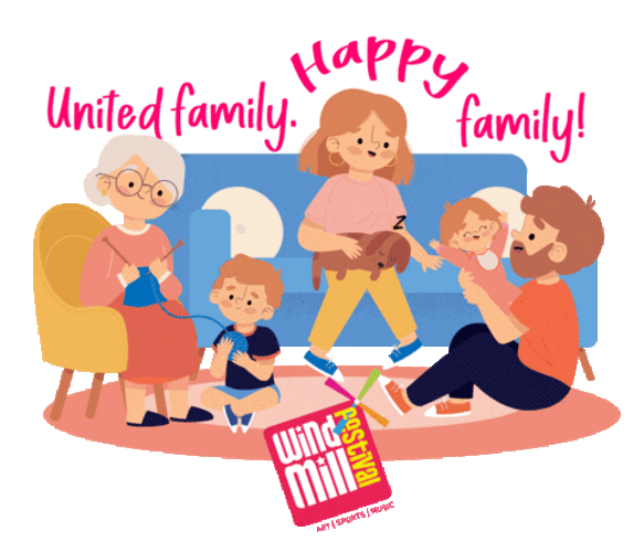 United Family Happy Family Animation GIF