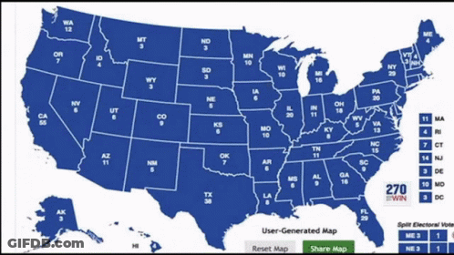 United States Map With 270 States GIF
