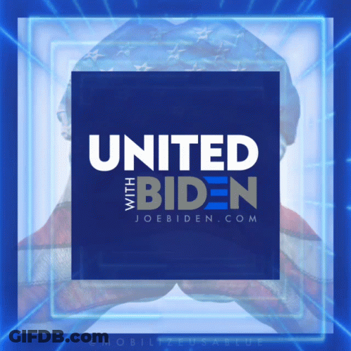 United With Biden Poster With American Flag GIF