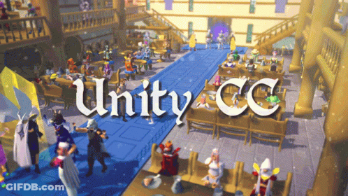 Unity CC Video Game On Large Screen GIF