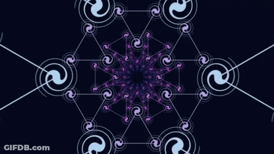 Universe Expansion Cosmos Vector Art GIF