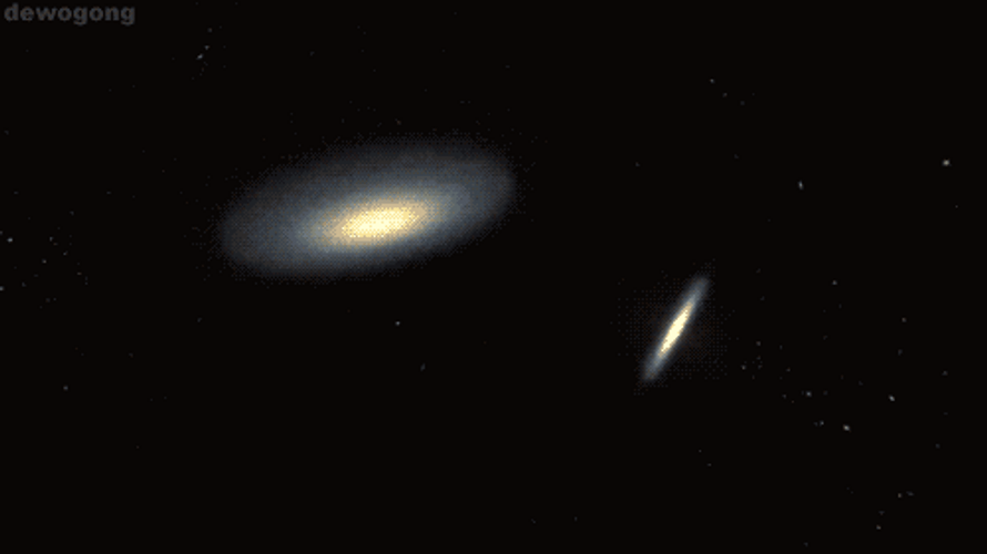 Universe Milky Way Andromeda GIF
