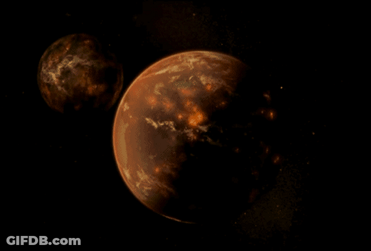 Universe Planet Earth Crush GIF