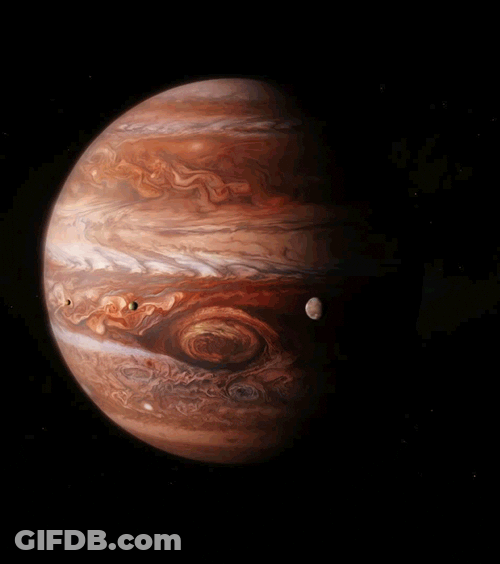 Universe Planet Jupiter Moon GIF