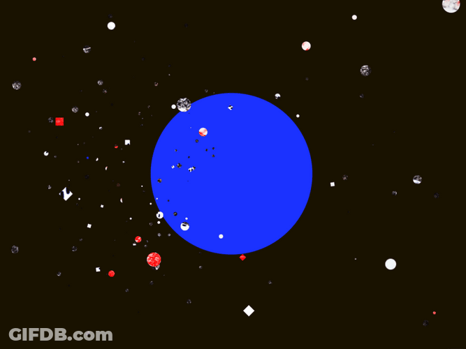 Universe Planets Space Glitch GIF