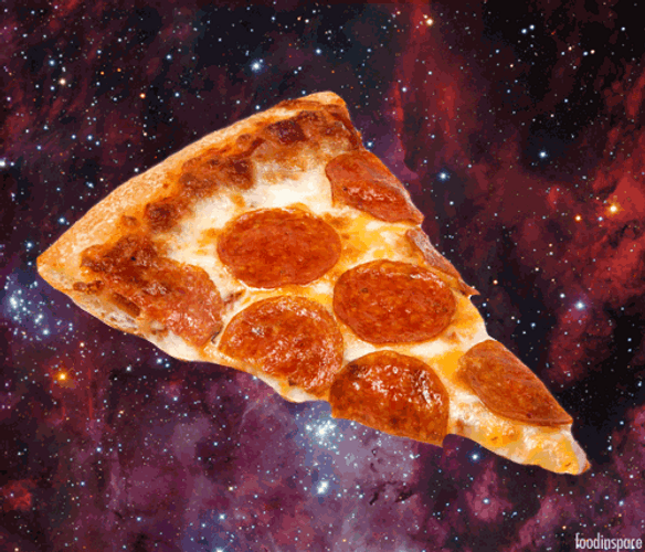 Universe Space Galaxy Pizza GIF