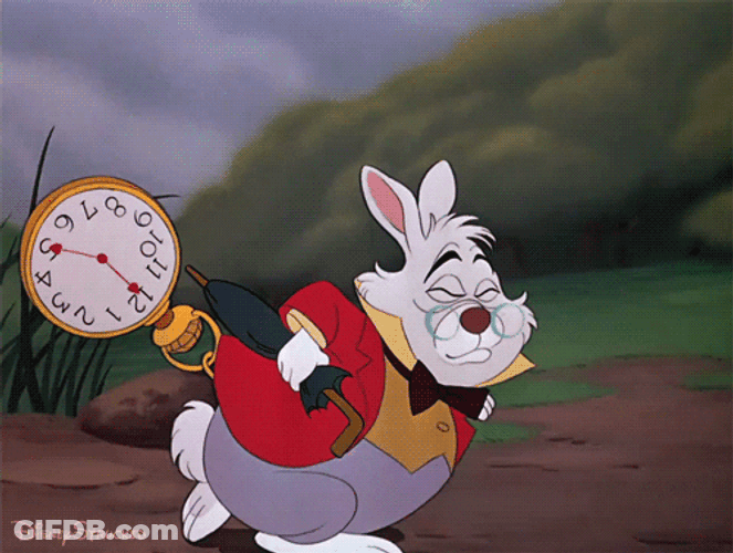 University Clock Running Late Disney GIF