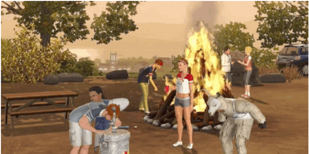 University Freshmen Party The Sims GIF