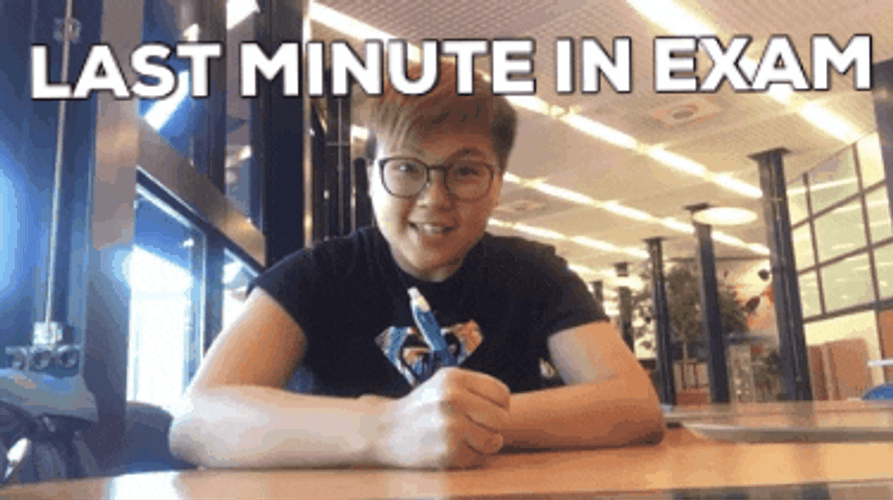 University Last Minute Exam GIF