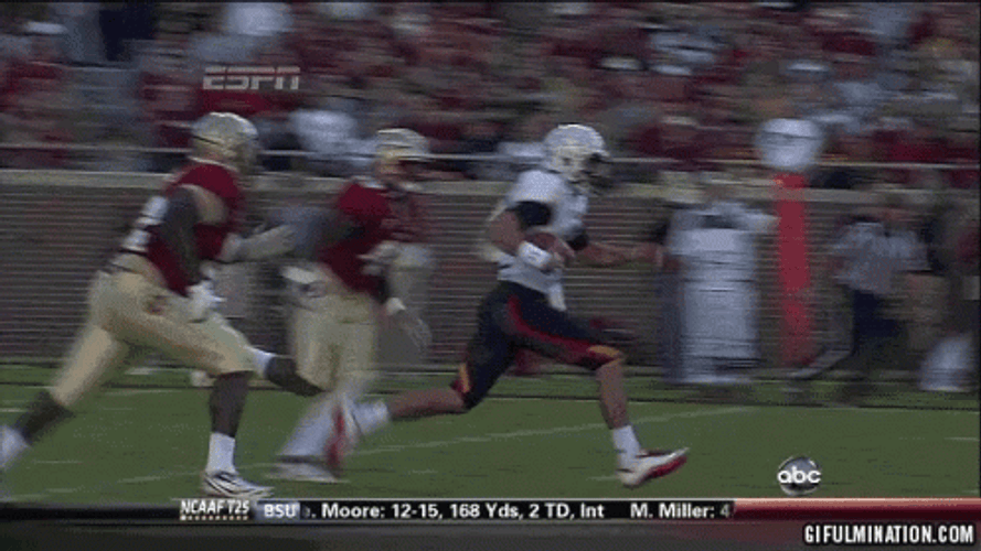 University Of Miami Tackled GIF