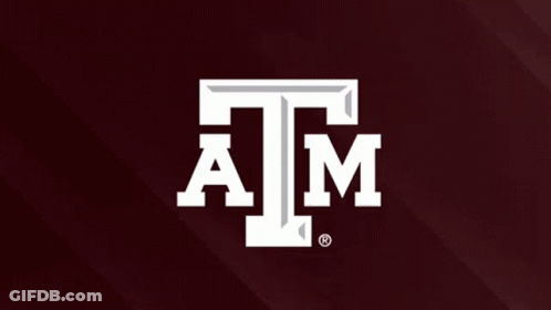 University Of Texas A&M Logo On Maroon Background GIF