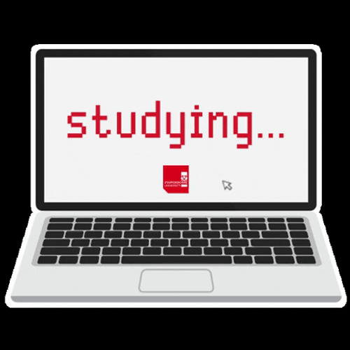University Studying Online Laptop GIF