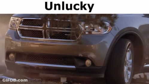 Unlucky On Top Of A Car GIF