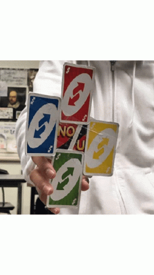 Uno Reverse Card Evolution GIF