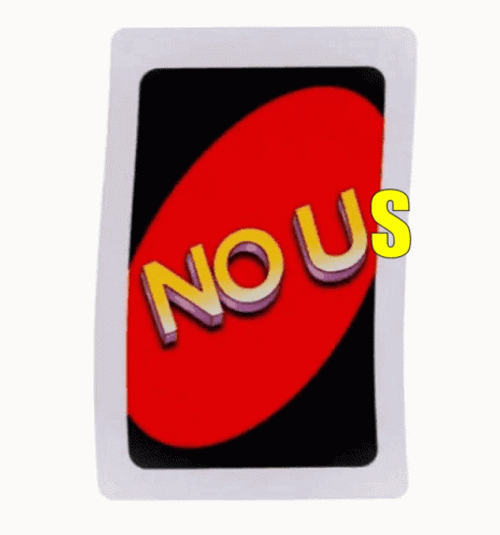 Uno Reverse Card No Us Wavy GIF