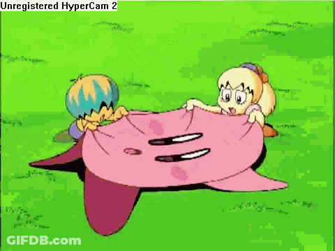 Unregistered Hypercam 2 Cartoon Character Laying On Ground GIF