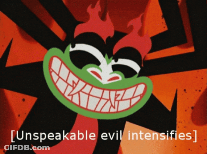 Unspeakable Evil Intensifies Aku Samurai Jack GIF