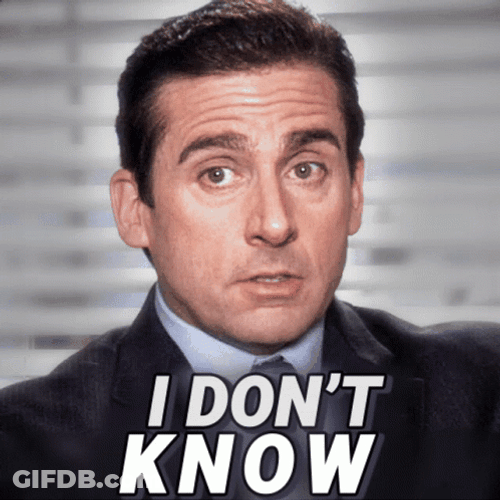 Unsure I Dont Know Michael Scott GIF