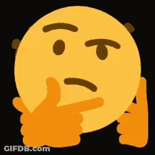 Unsure Spining Thinking Emoji GIF