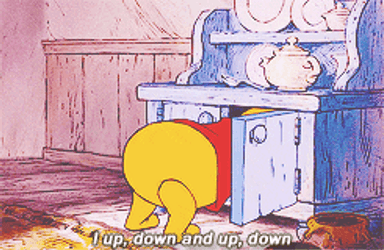 Up And Down Funny Twerk Winnie GIF